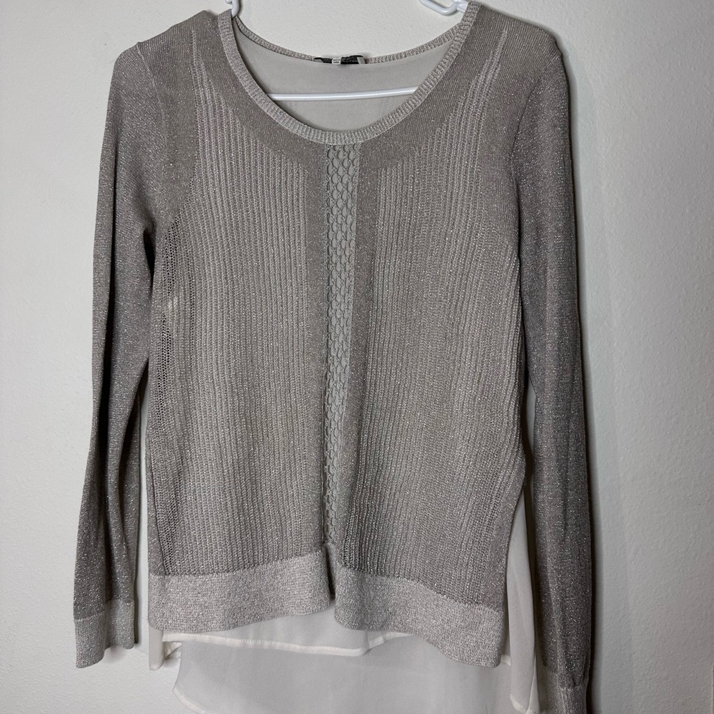 Lucky Brand Gray Layered Sweater - Picture 1 of 3